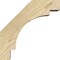 Ekena Millwork 4"W x 10"D x 10"H Merced Rough Sawn Knee Brace, Douglas Fir BRC04X10X10MRC00RDF - alternate 2